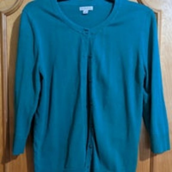 Merona Green Cardigan Sweater - Large - Picture 2 of 5